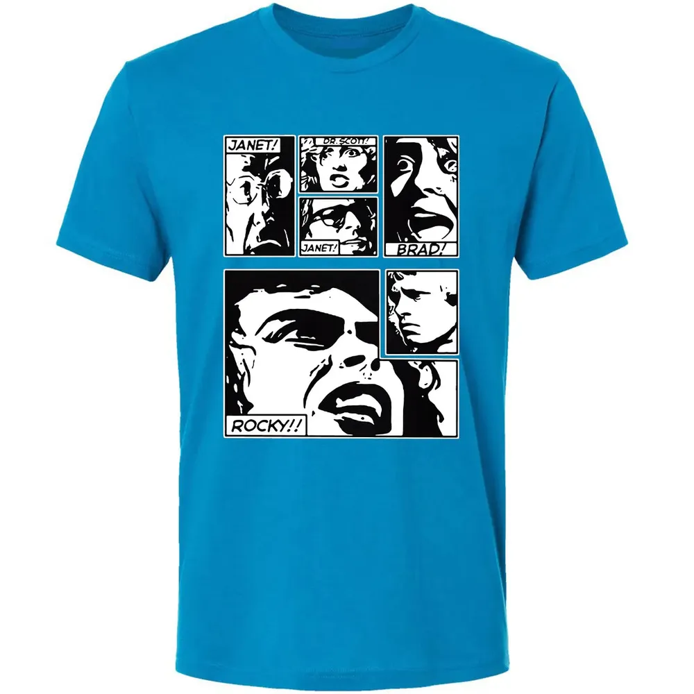 Janet! Dr. Scott! Janet! Brad! Rocky!! Premium Unisex T-shirt - 15