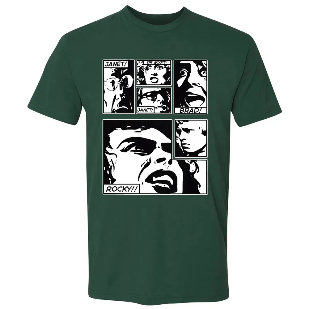 Janet! Dr. Scott! Janet! Brad! Rocky!! Premium Unisex T-shirt - 12