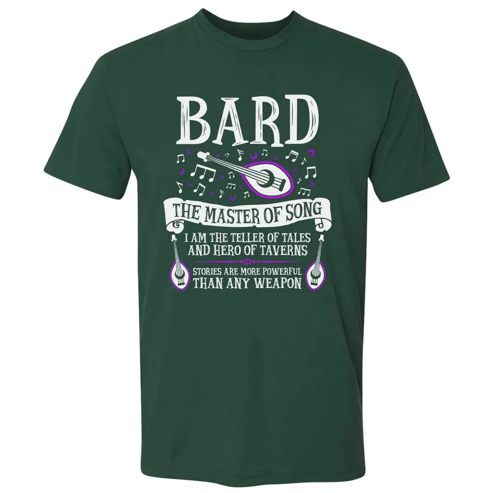 BARD, THE MASTER OF SONG (White) Premium Unisex T-shirt - 12