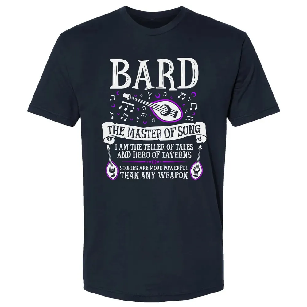 BARD, THE MASTER OF SONG (White) Premium Unisex T-shirt - 2