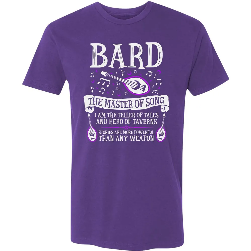 BARD, THE MASTER OF SONG (White) Premium Unisex T-shirt - 7