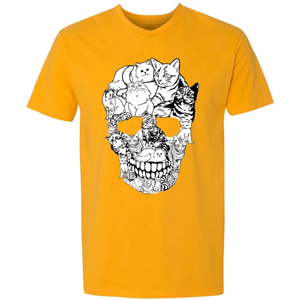 Cat Skull Premium Unisex T-shirt - 11