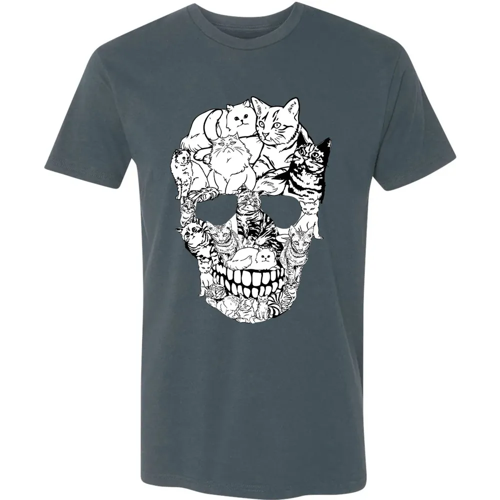 Cat Skull Premium Unisex T-shirt - 14