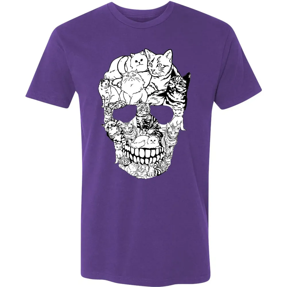 Cat Skull Premium Unisex T-shirt - 7