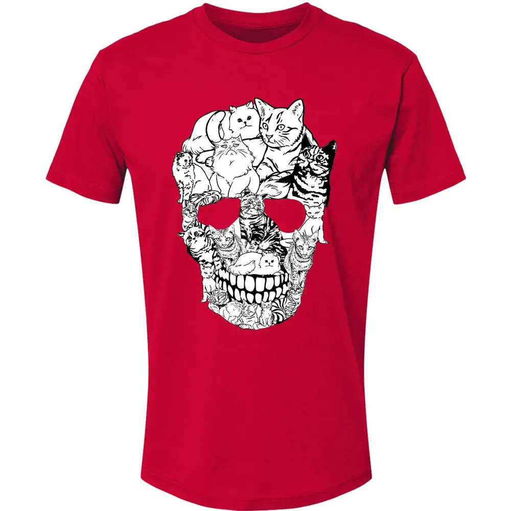 Cat Skull Premium Unisex T-shirt - 6