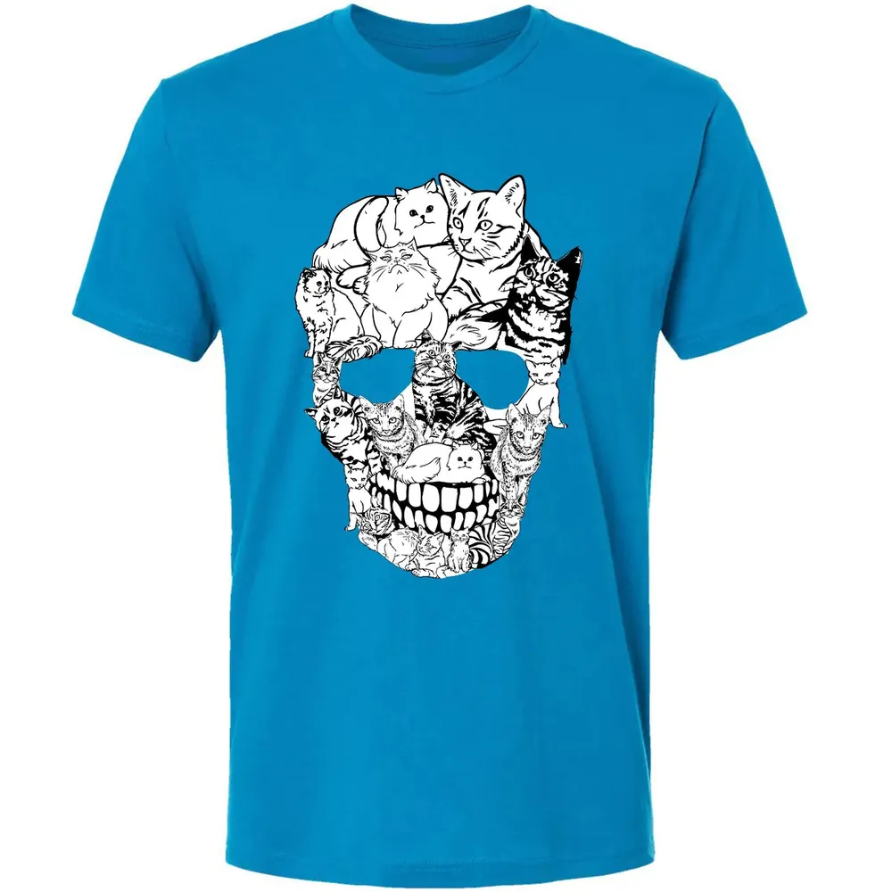 Cat Skull Premium Unisex T-shirt - 15