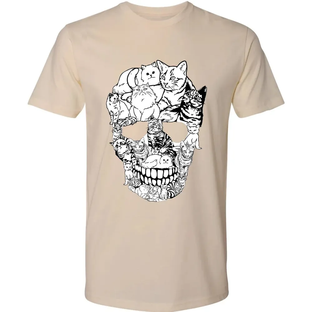 Cat Skull Premium Unisex T-shirt - 13