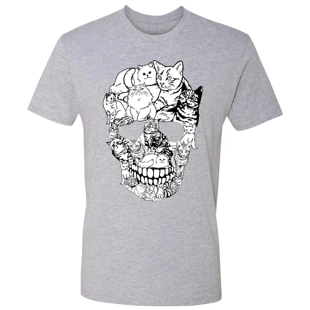 Cat Skull Premium Unisex T-shirt - 9