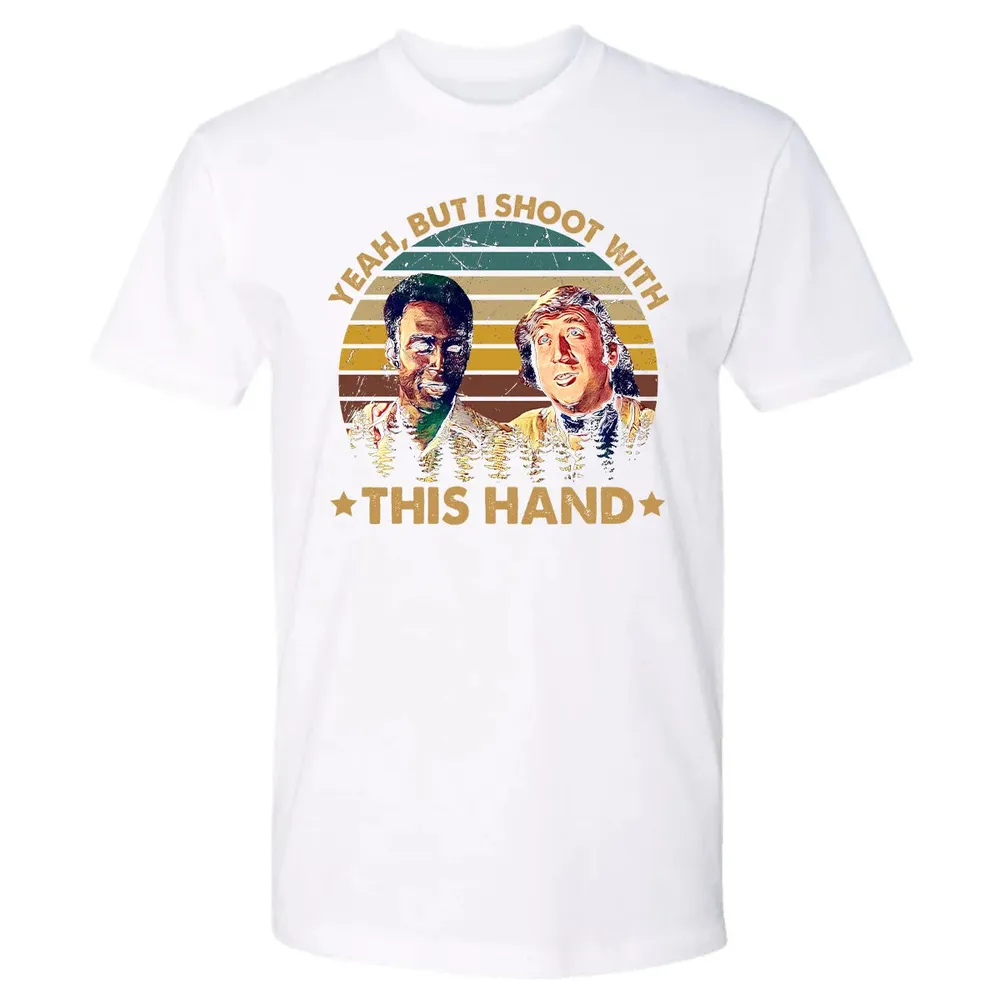 Yeah, But I Shoot With This Hand Premium Unisex T-shirt - 4