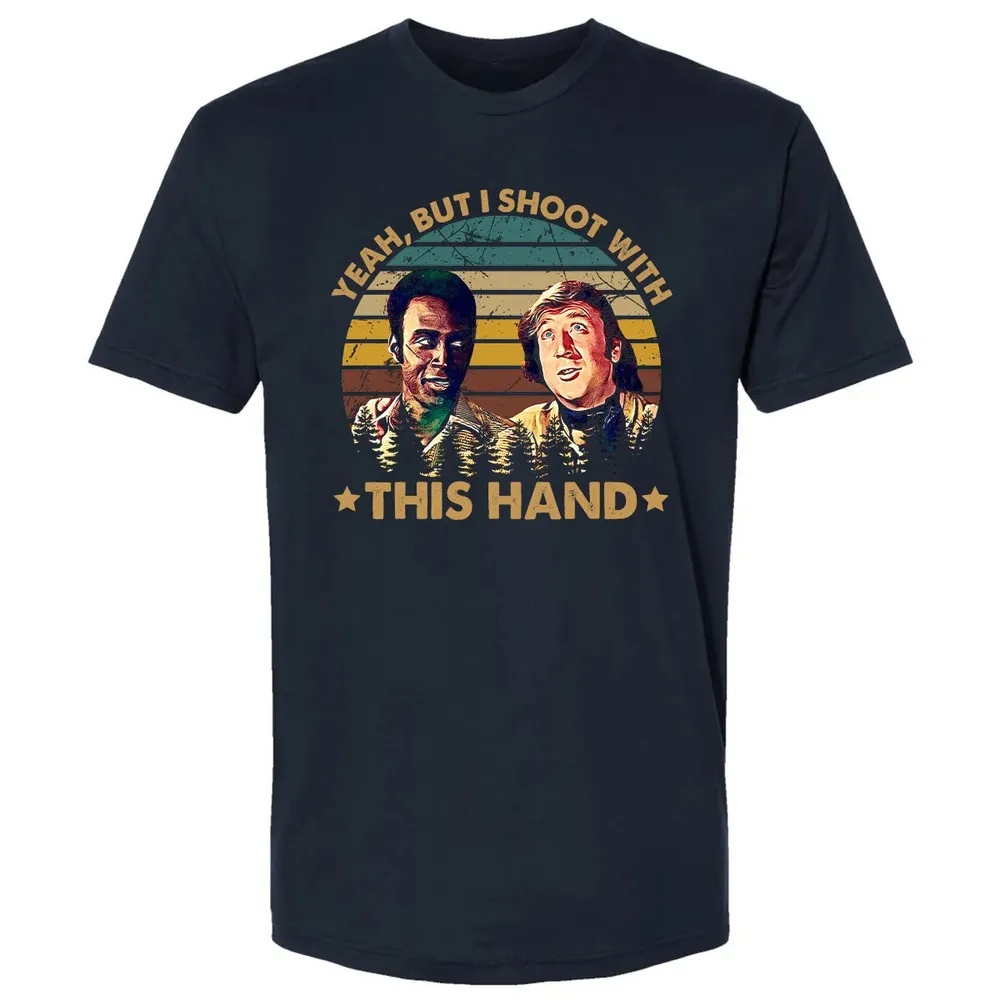 Yeah, But I Shoot With This Hand Premium Unisex T-shirt - 2