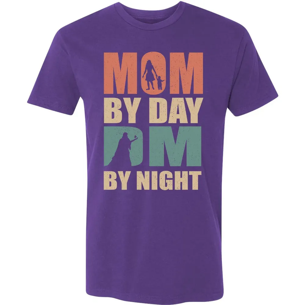 Mom By Day DM By Night DND Premium Unisex T-shirt - 7