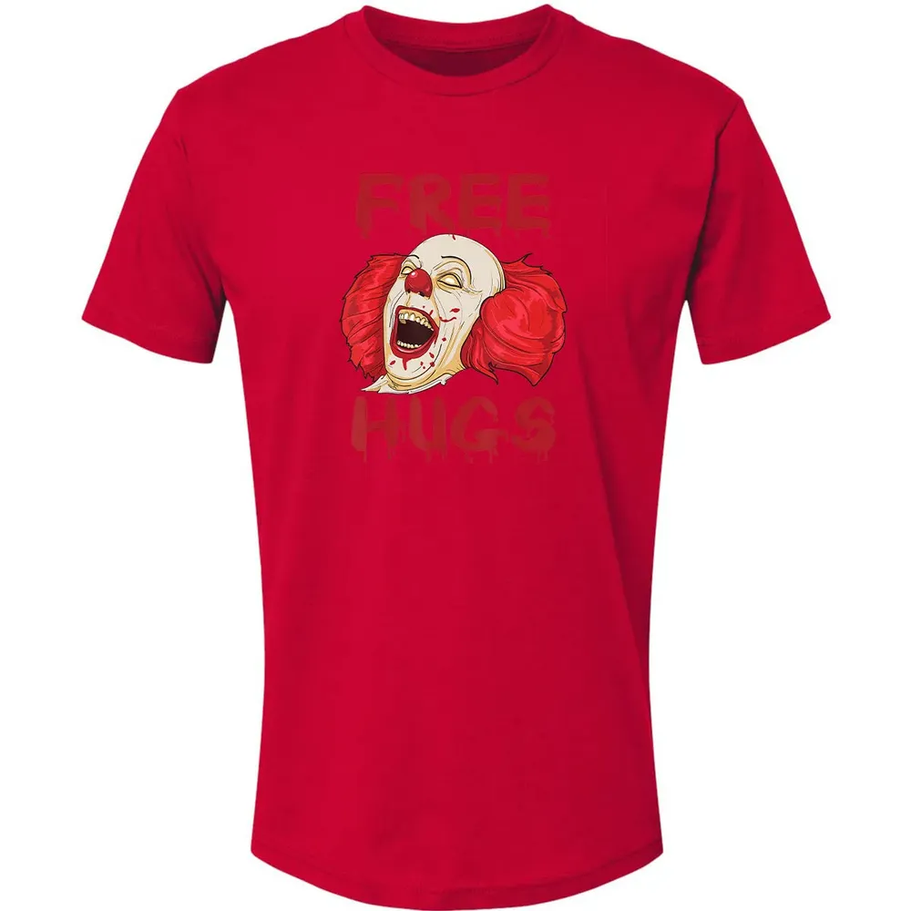 Free Hugs  Evil Killer Scary Clown Halloween Gift Premium Unisex T-shirt - 6