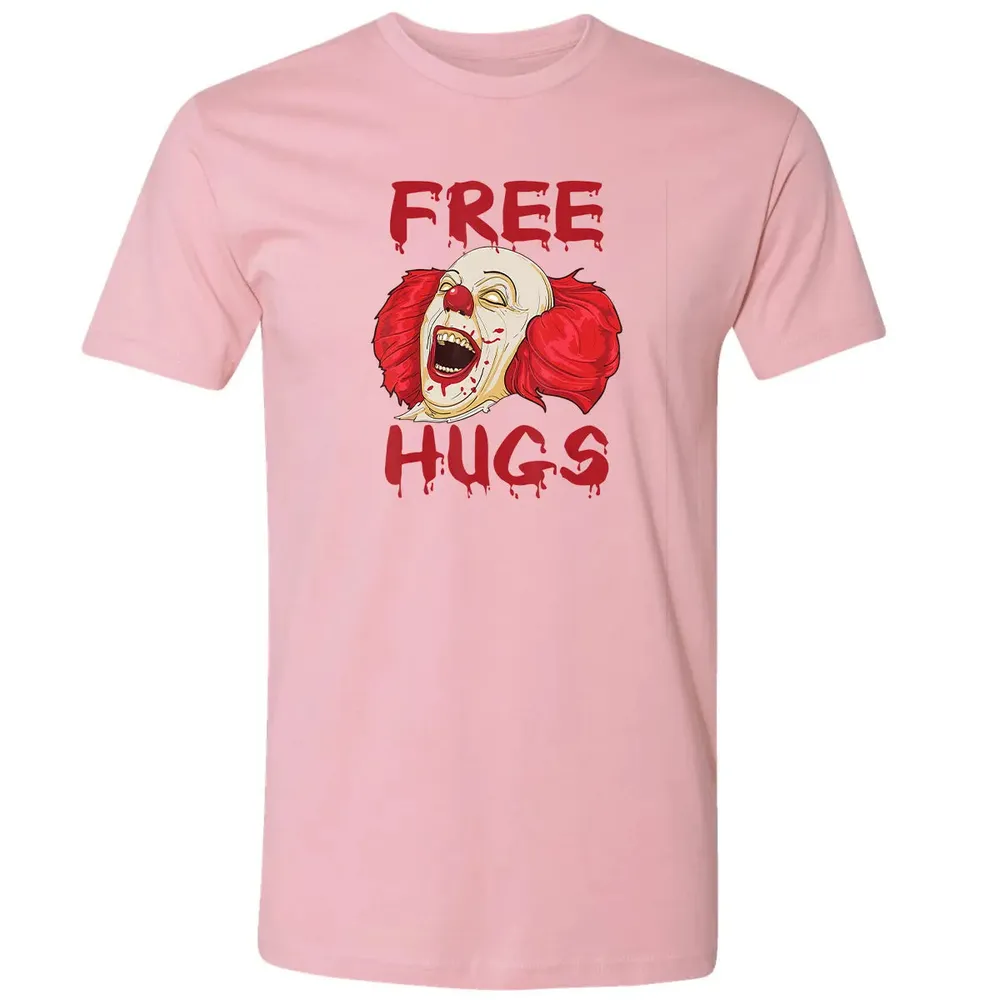 Free Hugs  Evil Killer Scary Clown Halloween Gift Premium Unisex T-shirt - 3