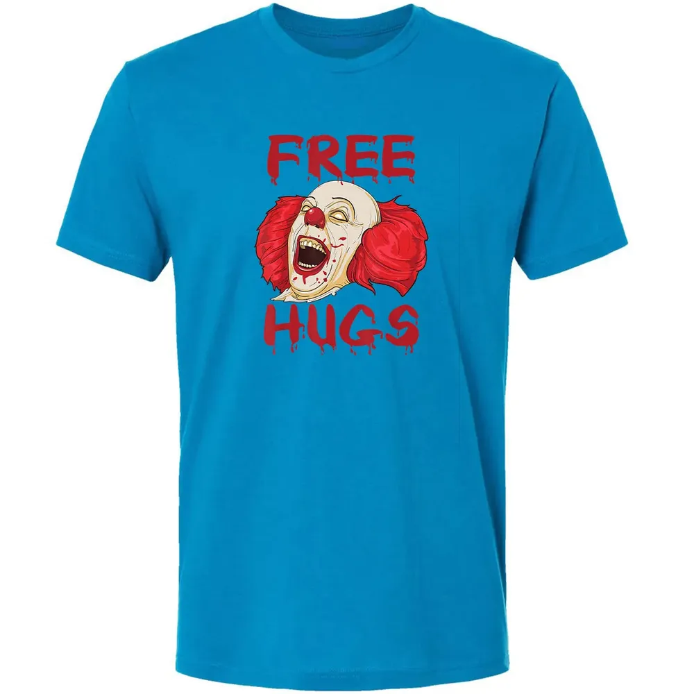 Free Hugs  Evil Killer Scary Clown Halloween Gift Premium Unisex T-shirt - 15