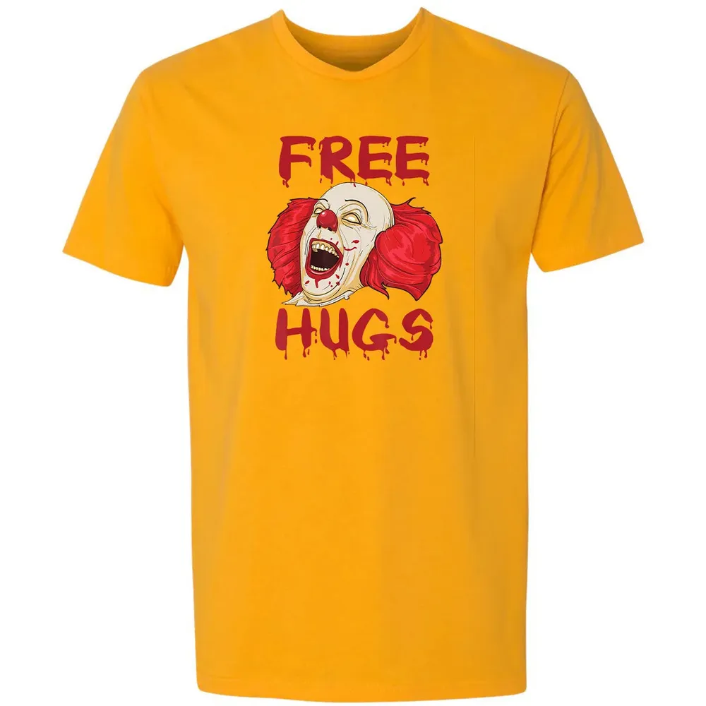 Free Hugs  Evil Killer Scary Clown Halloween Gift Premium Unisex T-shirt - 11
