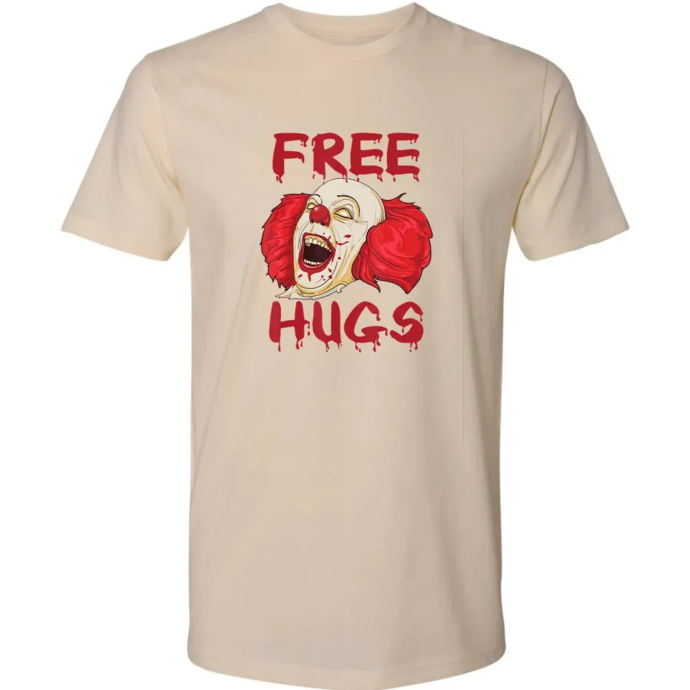 Free Hugs  Evil Killer Scary Clown Halloween Gift Premium Unisex T-shirt - 13
