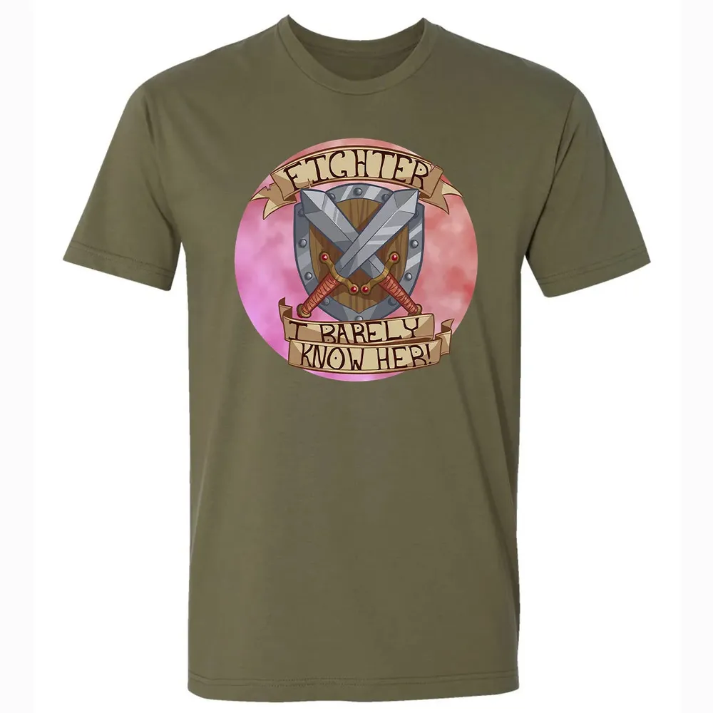 Fighter   I Barely Know Her Premium Unisex T-shirt - 5