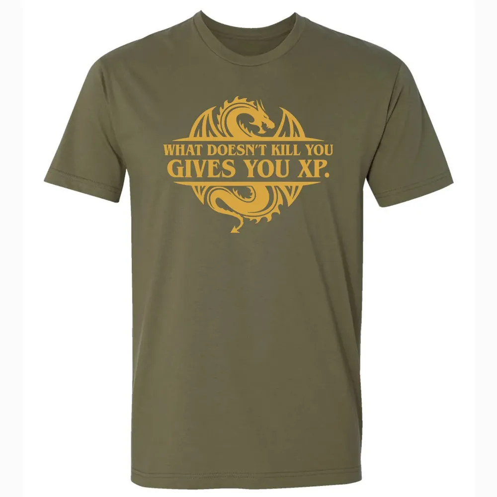 What doesn't kill you gives you XP Premium Unisex T-shirt - 5
