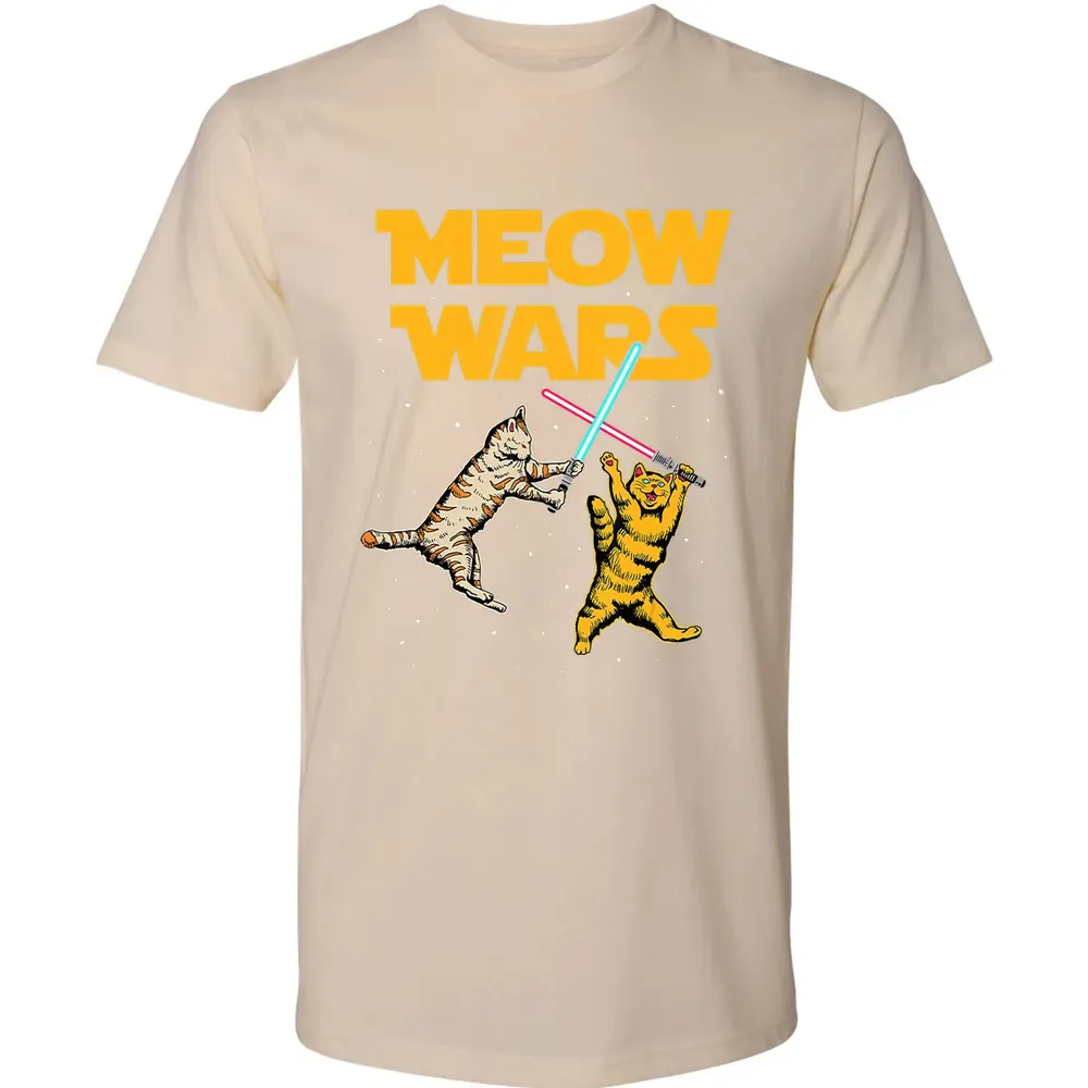 Meow Wars   Funny Cat Lover Gift Premium Unisex T-shirt - 13