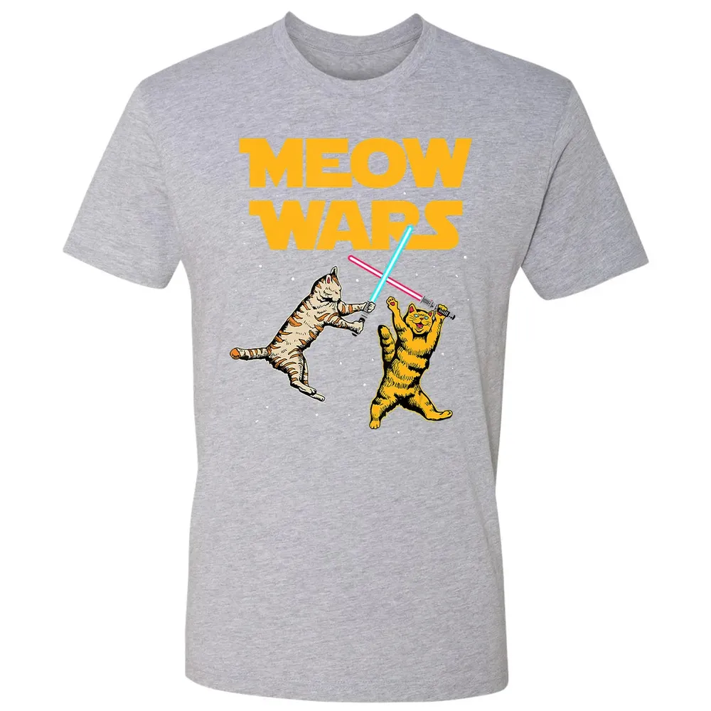 Meow Wars   Funny Cat Lover Gift Premium Unisex T-shirt - 9