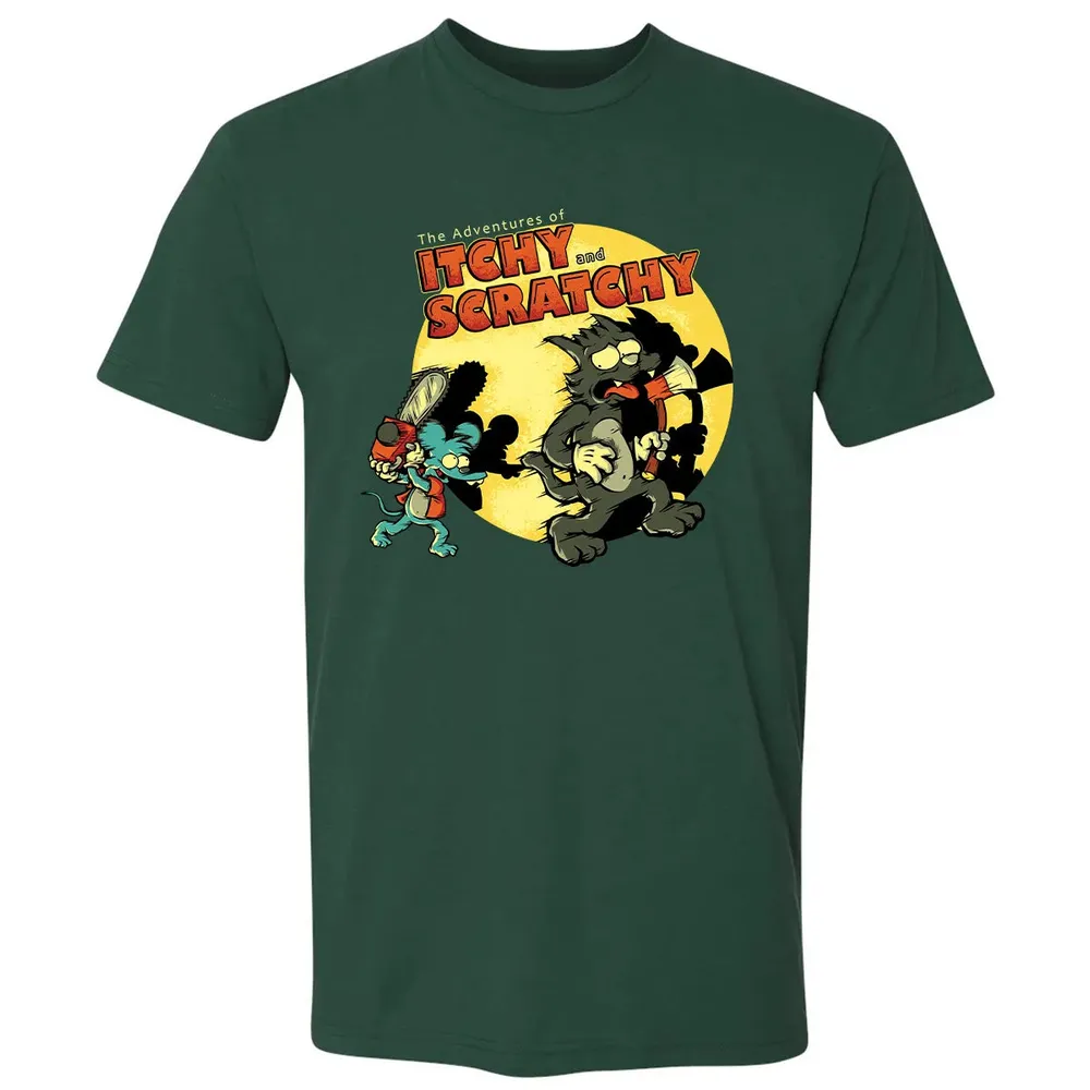 Adventures Of Itchy and Scratchy Premium Unisex T-shirt - 12