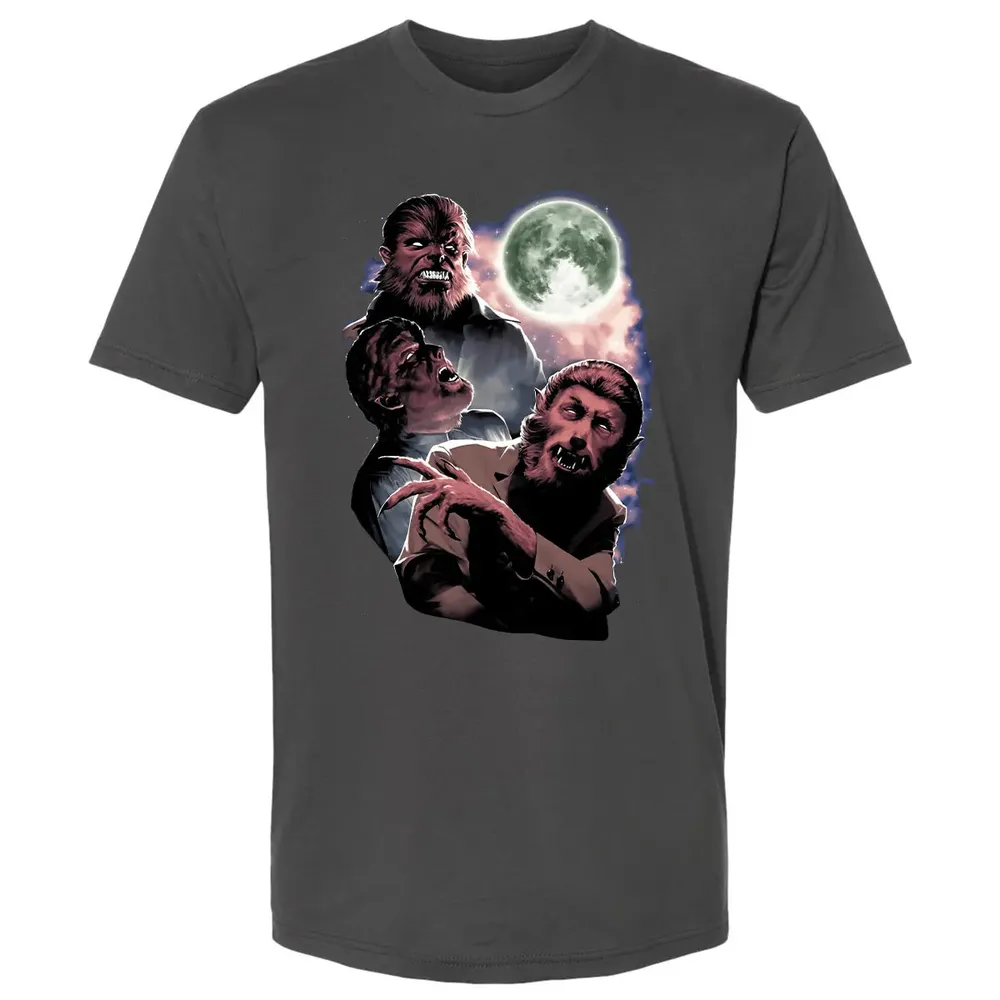 Wolf Man Moon Premium Unisex T-shirt - 8