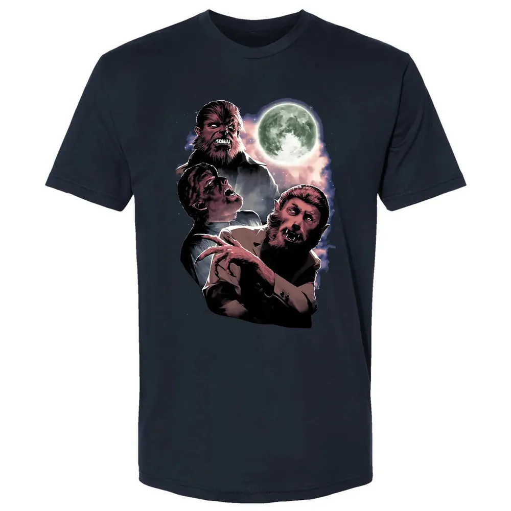 Wolf Man Moon Premium Unisex T-shirt - 2