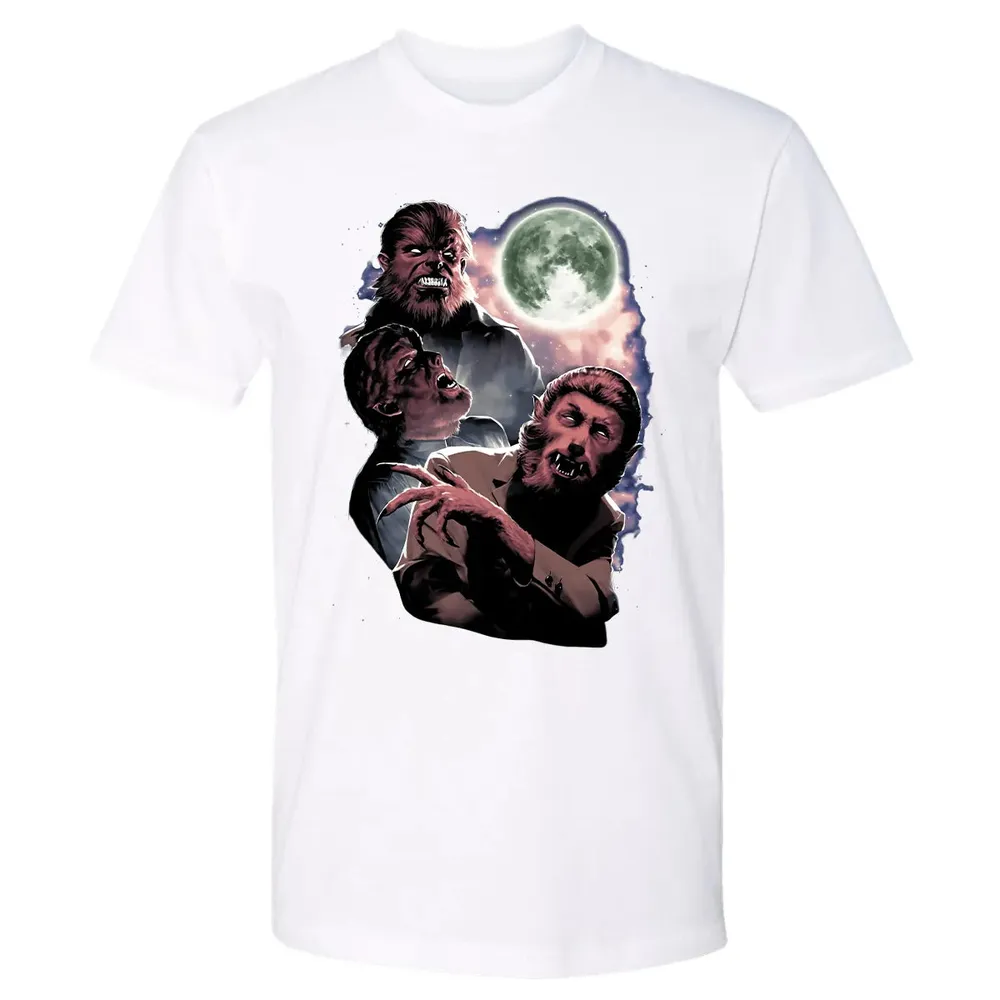Wolf Man Moon Premium Unisex T-shirt - 4