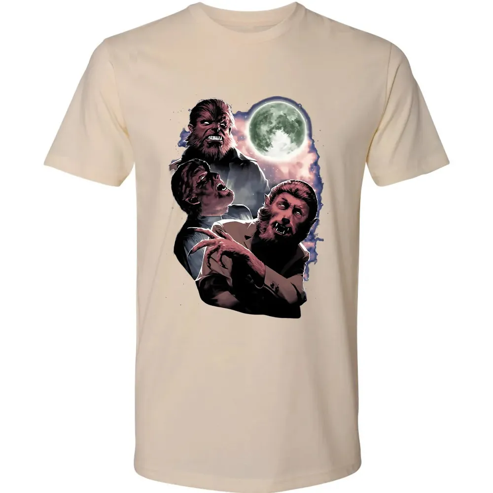Wolf Man Moon Premium Unisex T-shirt - 13