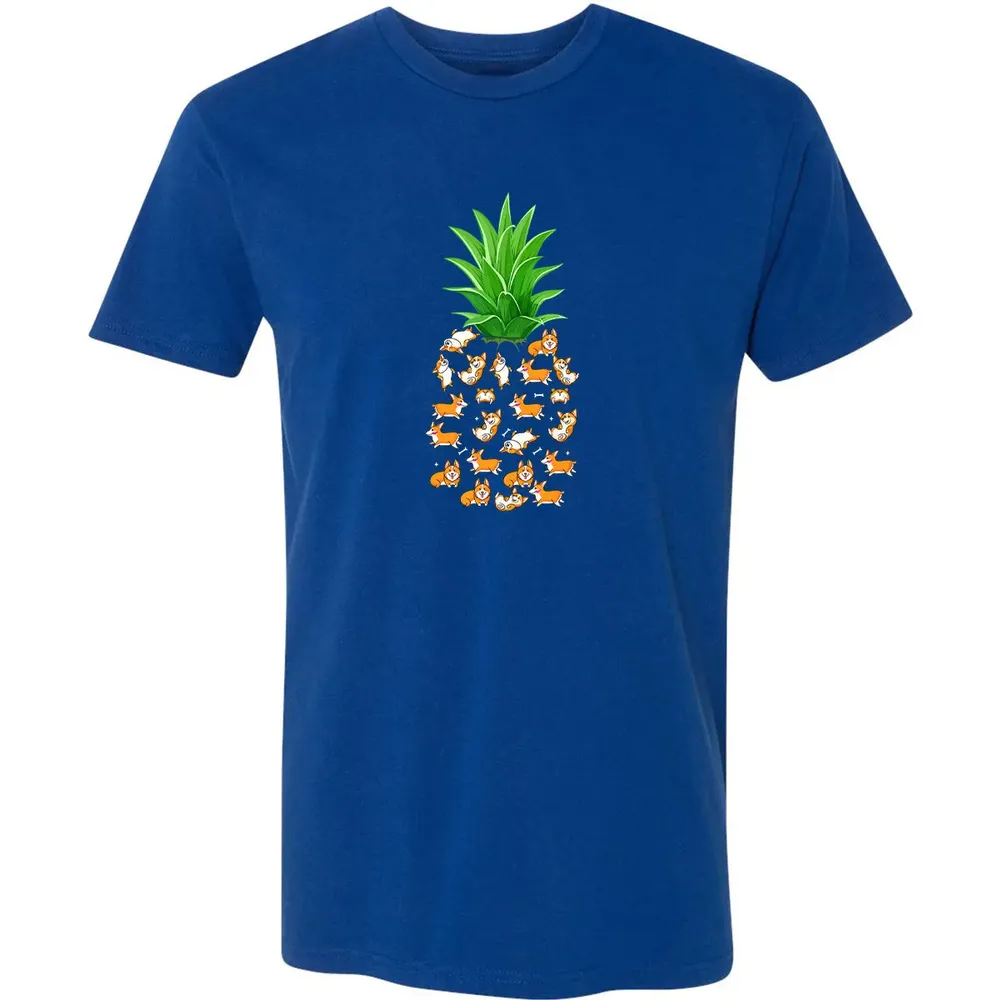 Pineapple Corgi  Funny Birthday gift For Corgi Lovers Premium Unisex T-shirt - 10