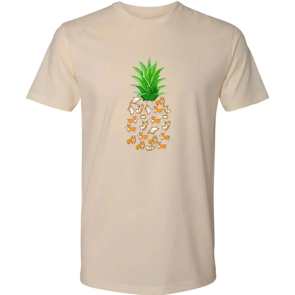 Pineapple Corgi  Funny Birthday gift For Corgi Lovers Premium Unisex T-shirt - 13