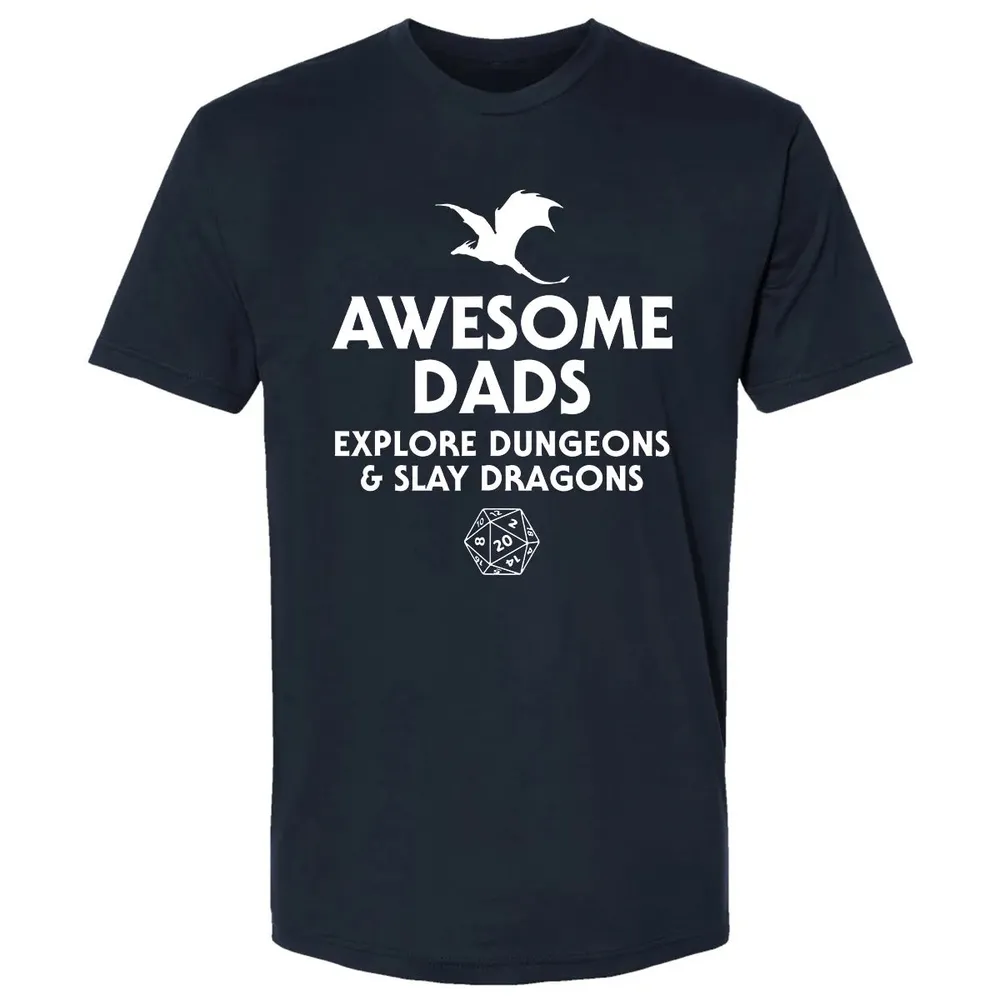 Awesome Dads Slay Dragons Premium Unisex T-shirt - 2