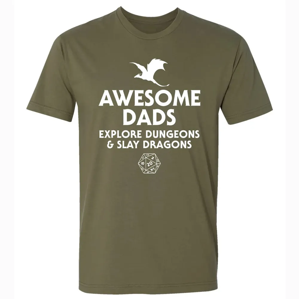 Awesome Dads Slay Dragons Premium Unisex T-shirt - 5
