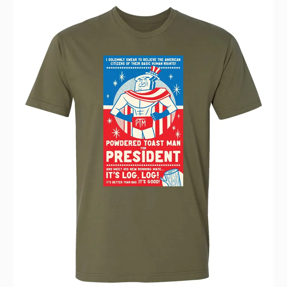 Powdered Toast Man For President Premium Unisex T-shirt - 5