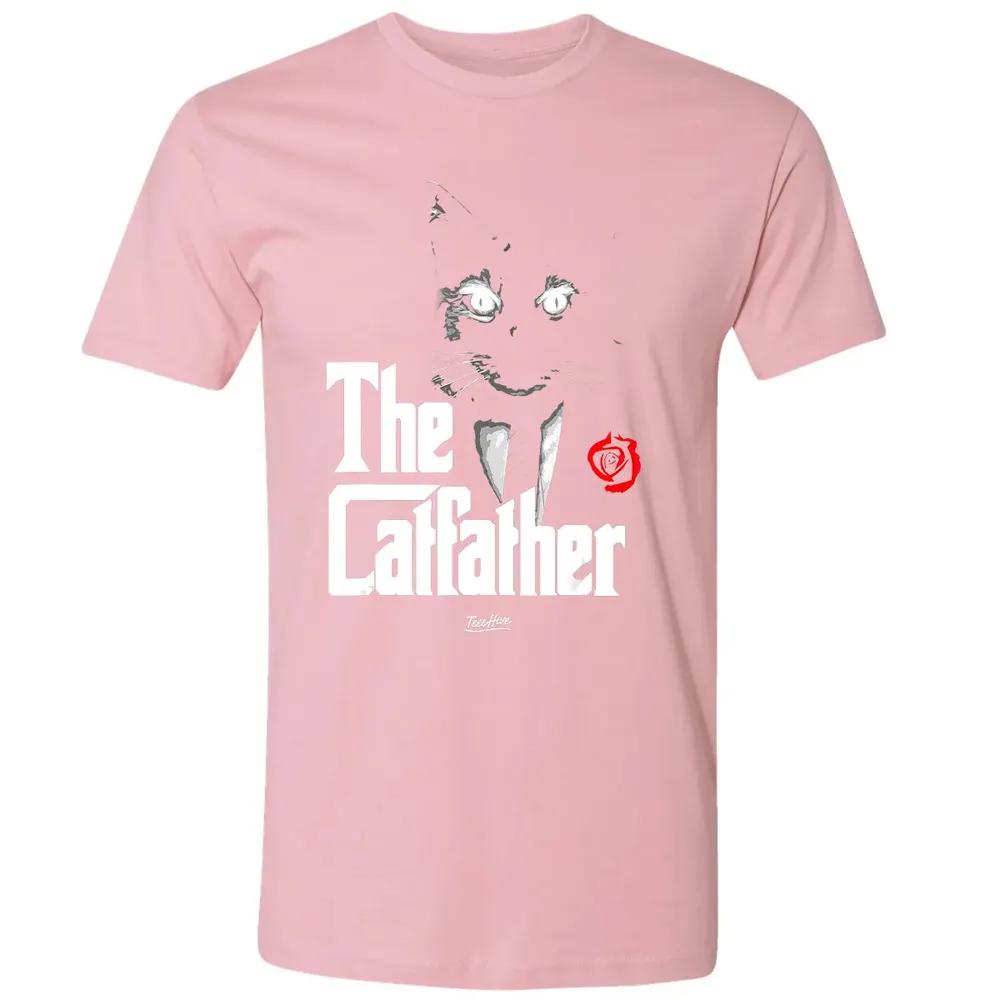 The Catfather Funny Cat Dad Tuxedo Cat Papa Novelty Themed Premium Unisex T-shirt - 3