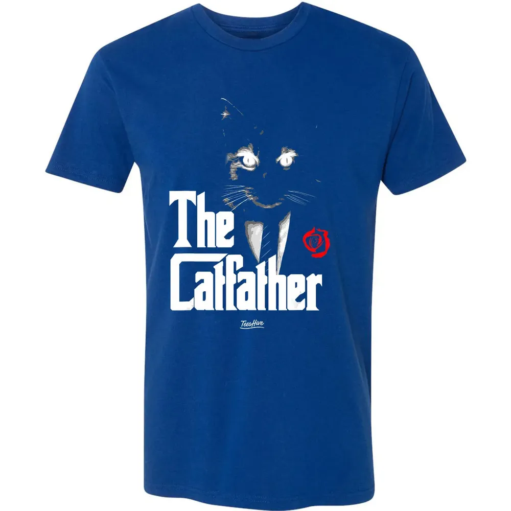 The Catfather Funny Cat Dad Tuxedo Cat Papa Novelty Themed Premium Unisex T-shirt - 10