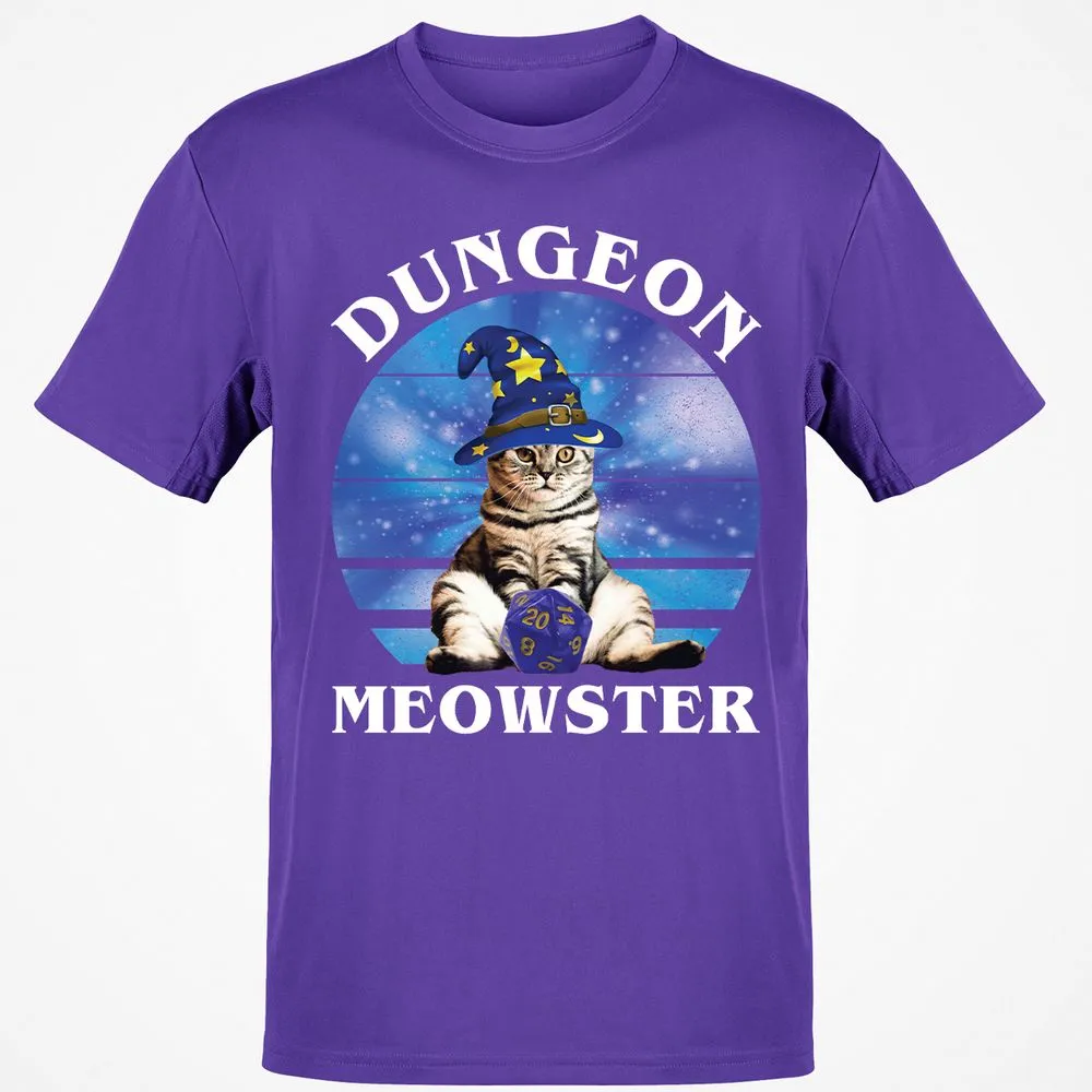 Dungeon Meowster Vintage T-Shirt - Purple - 9
