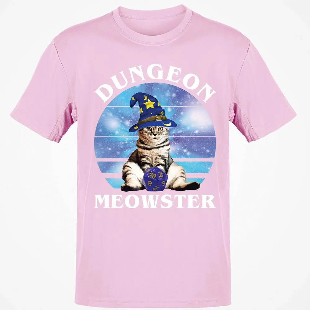 Dungeon Meowster Vintage T-Shirt - Light Pink - 5