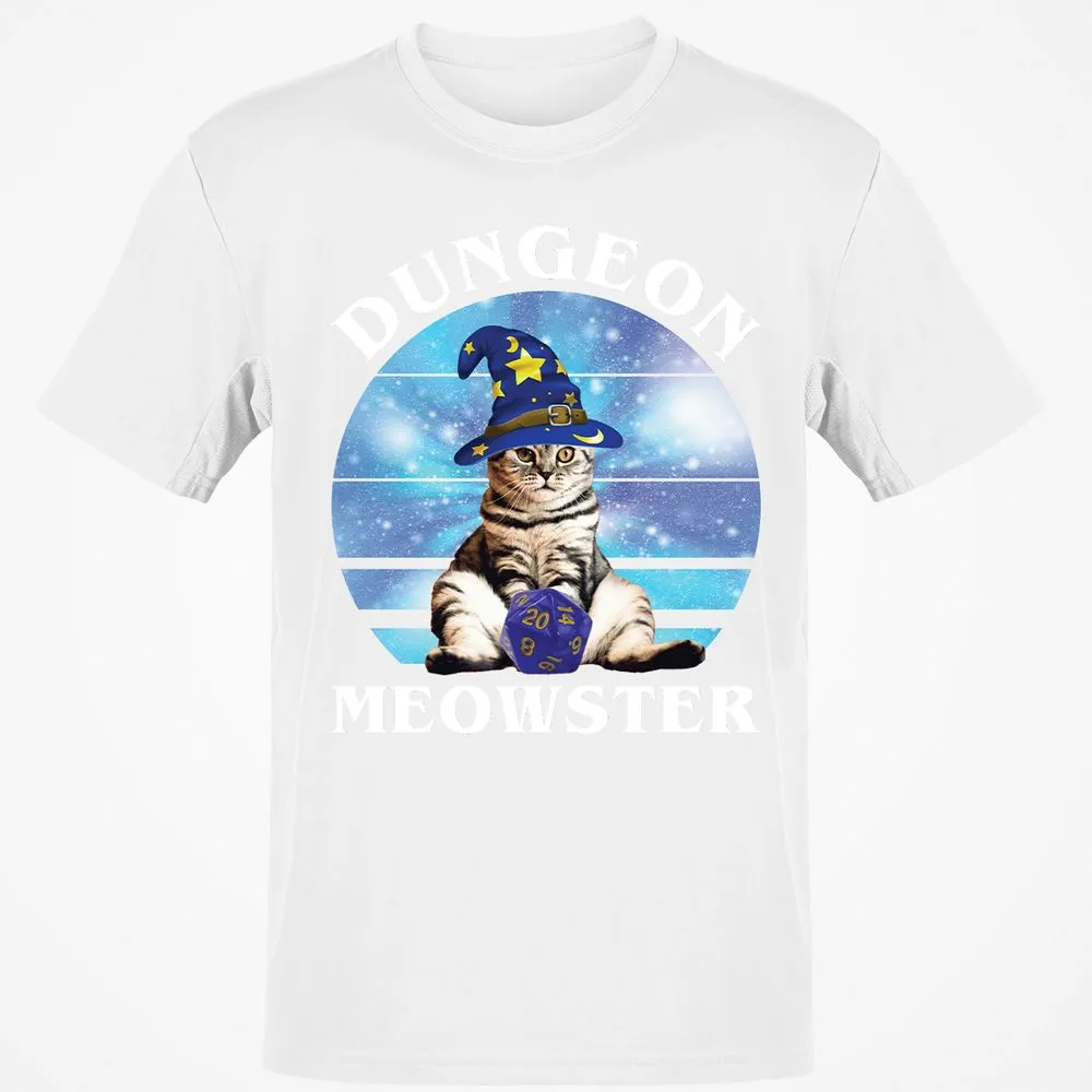 Dungeon Meowster Vintage T-Shirt - White - 12