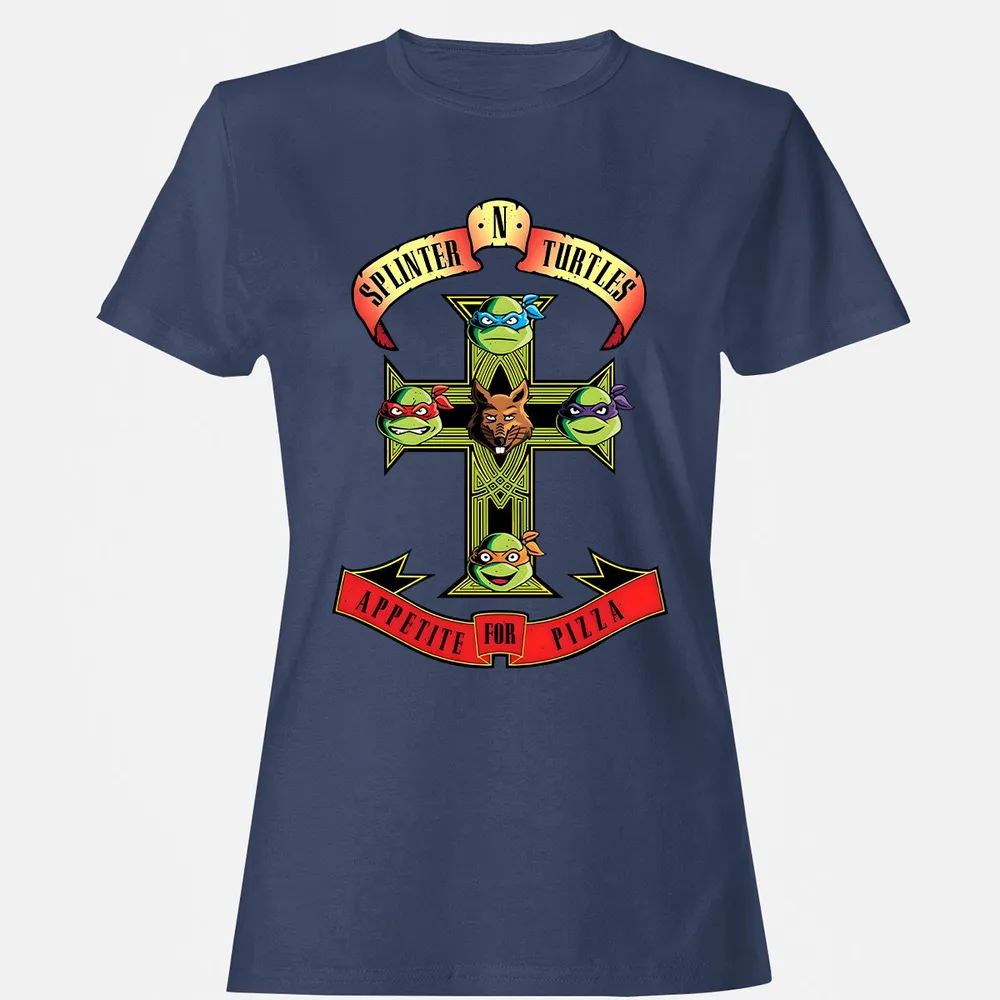 Women's T-shirt - S9M7MJ91 - Navy - 10