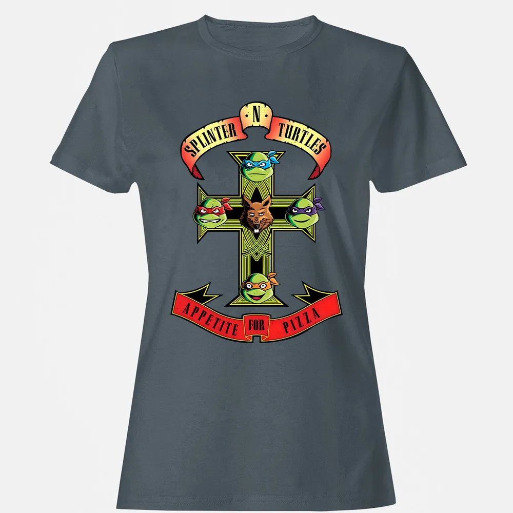 Women's T-shirt - S9M7MJ91 - Charcoal - 3