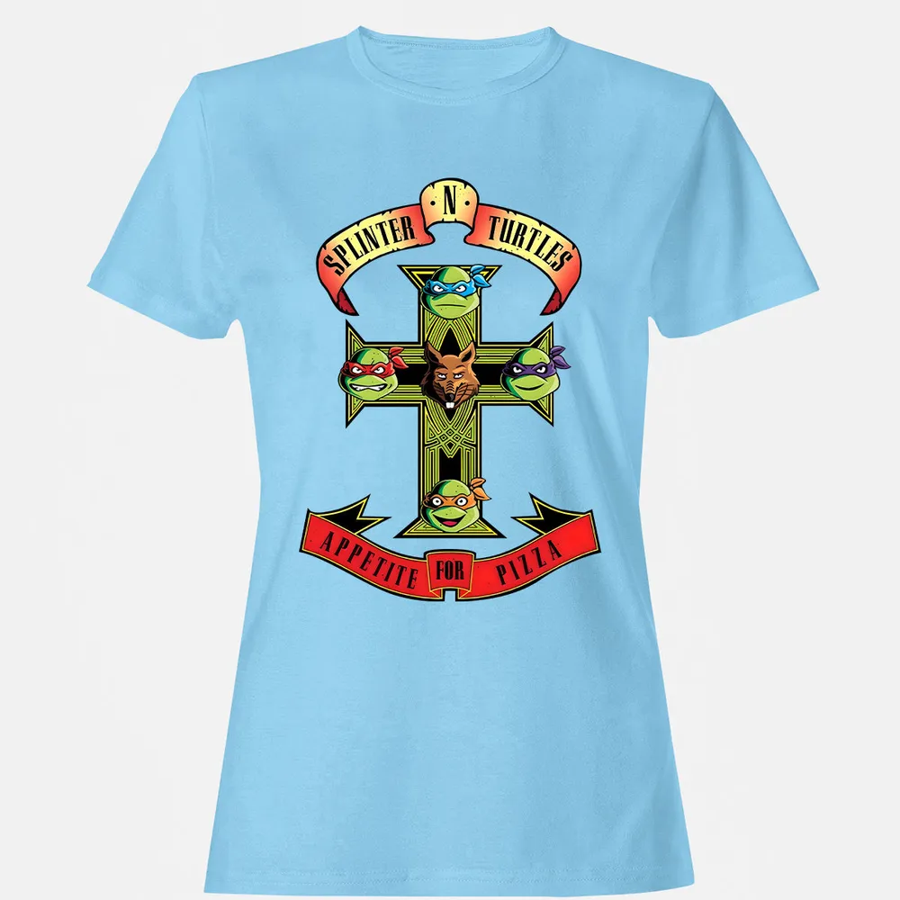 Women's T-shirt - S9M7MJ91 - Light Blue - 8