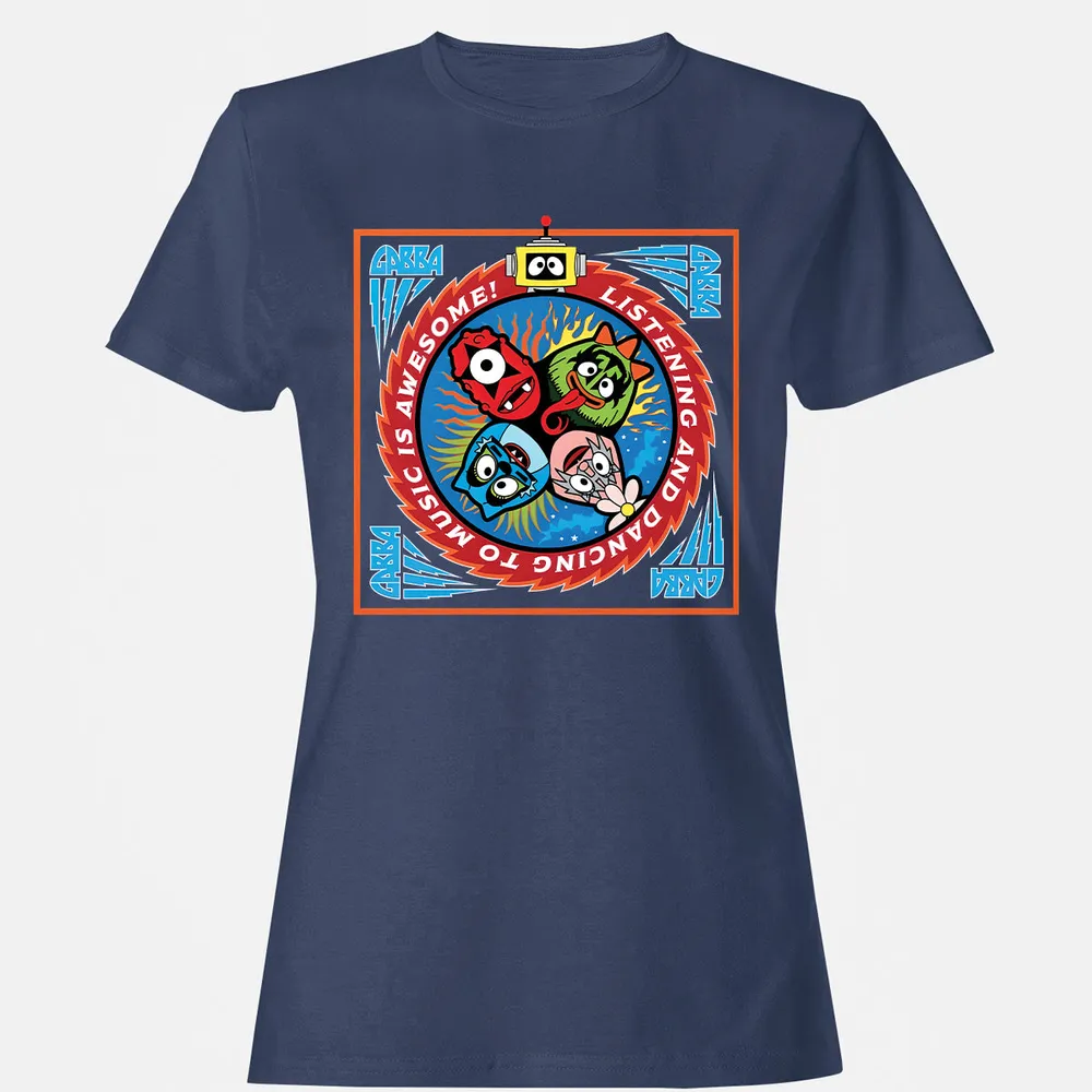 Listening and Dancing Yo Gabba Gabba! - Navy - 10