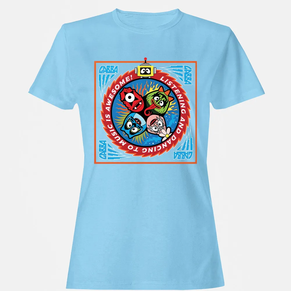 Listening and Dancing Yo Gabba Gabba! - Light Blue - 8