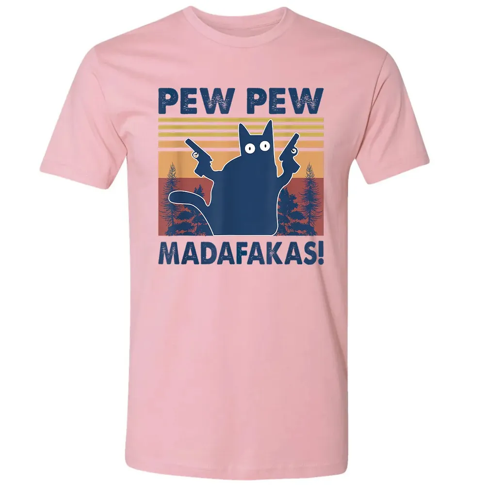 Cat Pew Pew Madafakas Premium Unisex T-shirt - 3