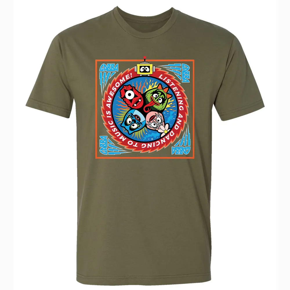 Listening and Dancing Yo Gabba Gabba! - Military Green - 5
