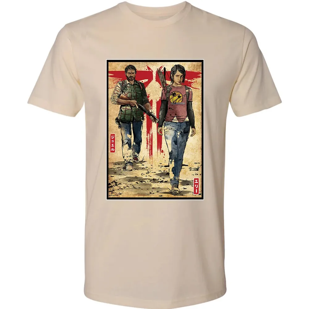 Joel and Ellie woodblock Premium Unisex T-shirt - 13