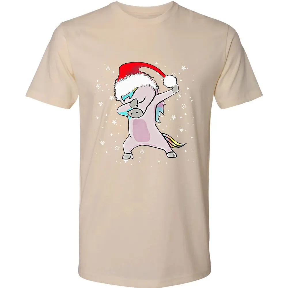 Unicorn Dabbing Christmas Premium Unisex T-shirt - 13