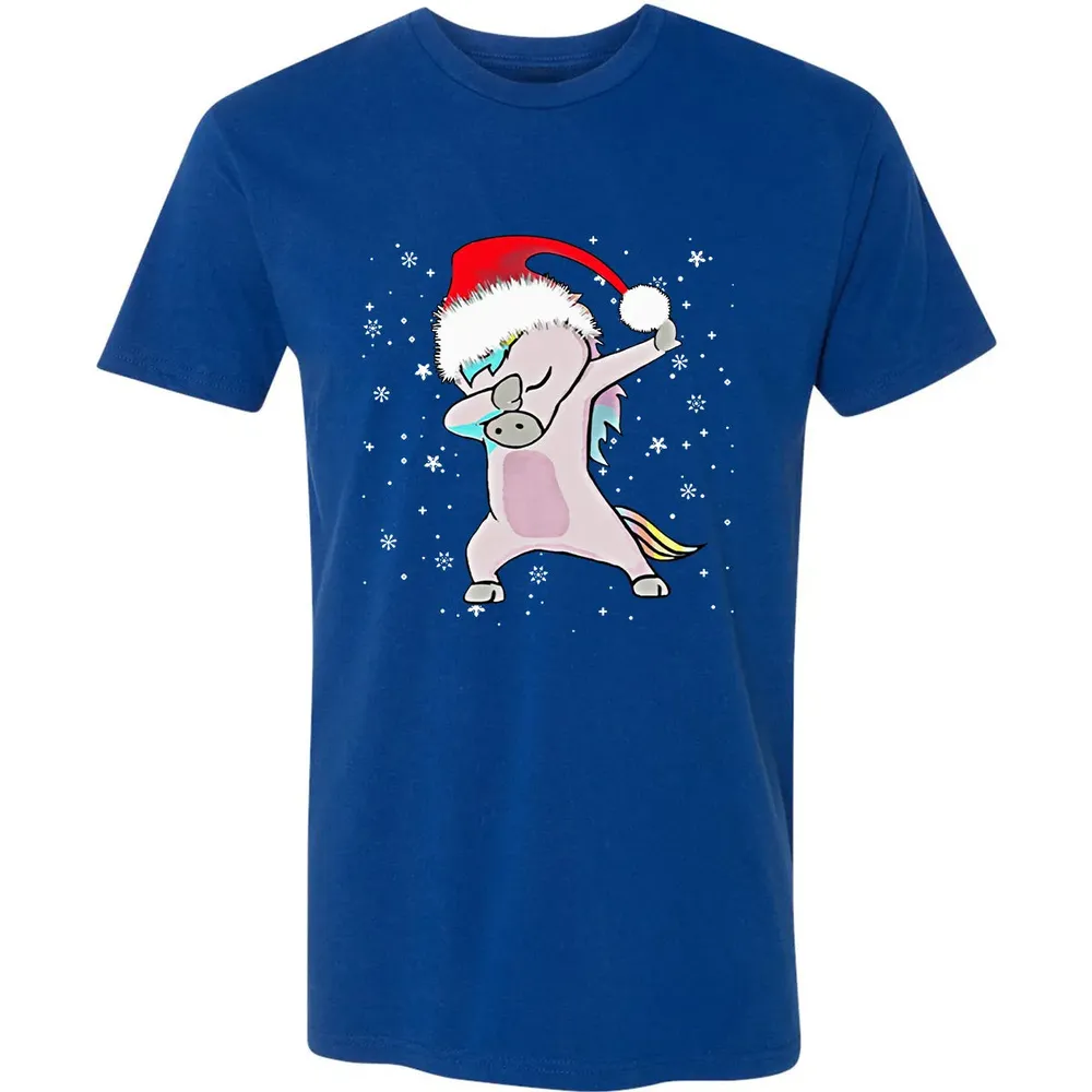 Unicorn Dabbing Christmas Premium Unisex T-shirt - 10