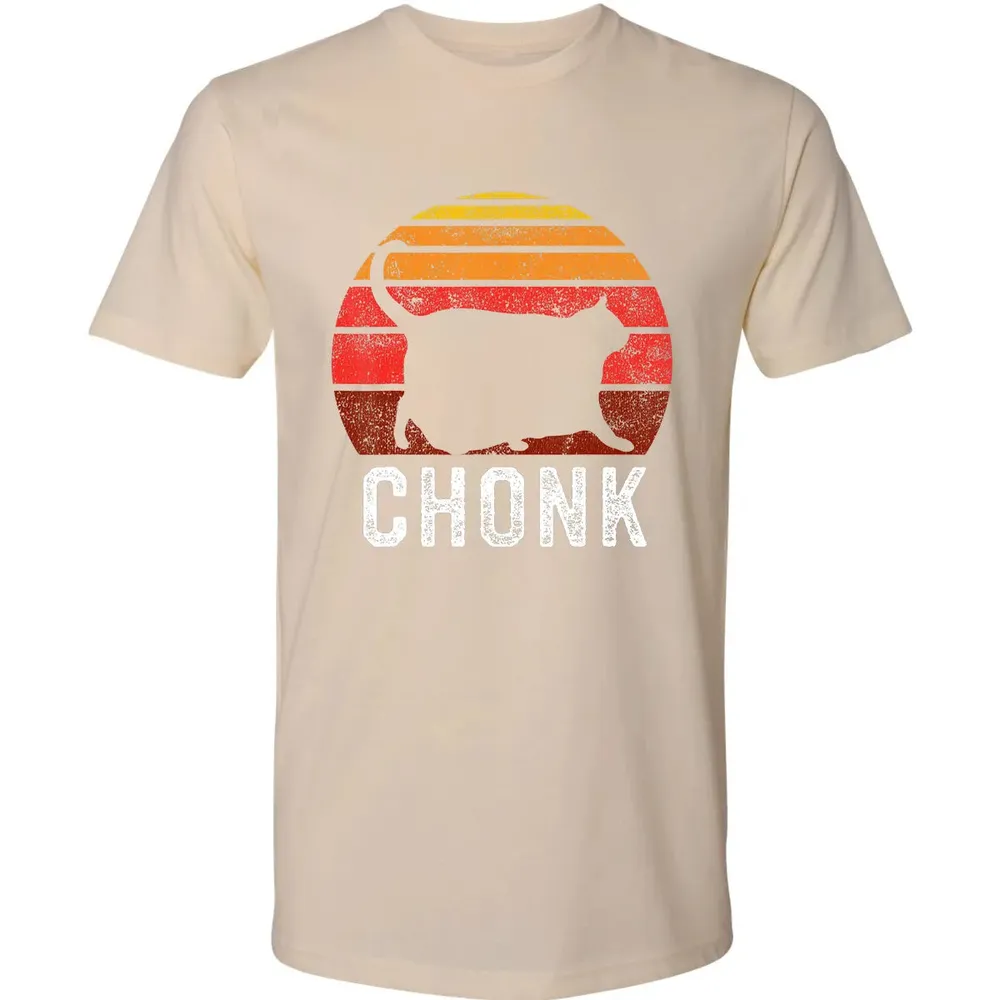 Funny Fat Cats Meme, Chonk Cat Premium Unisex T-shirt - 13